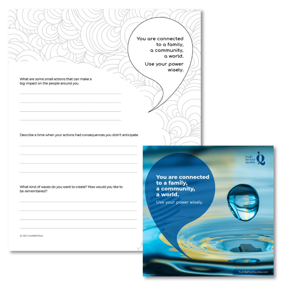 High School writing prompt on making good choices and Kindness